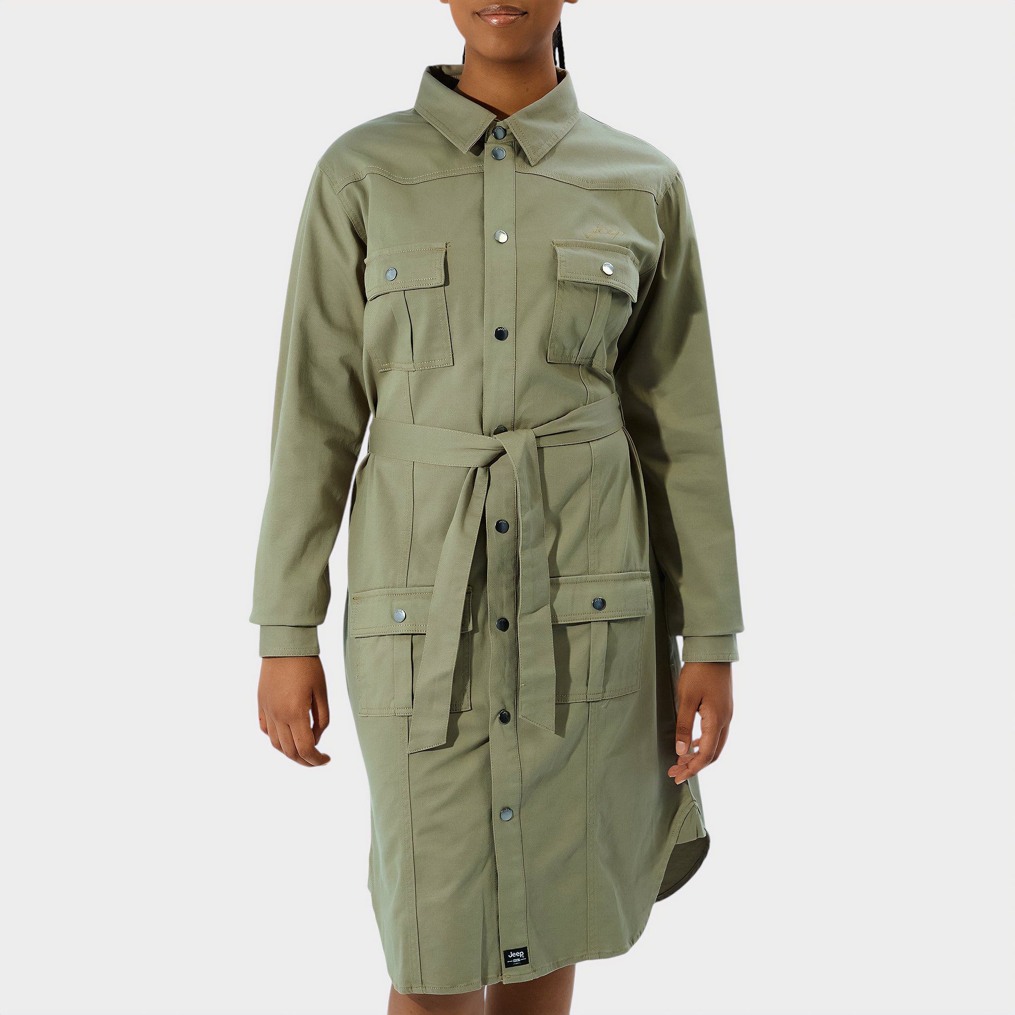 chinese dress ladies Utility Shirt Dress