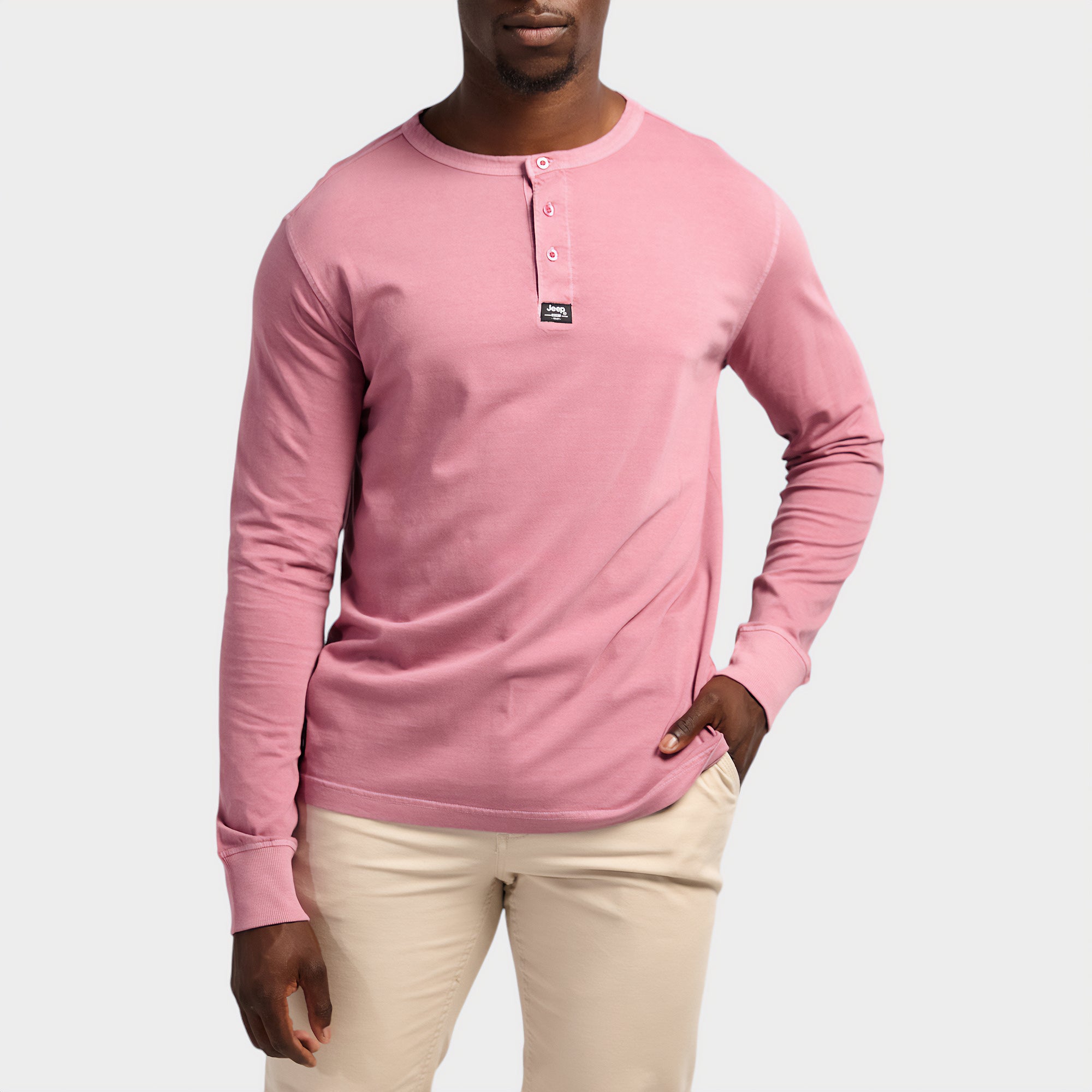 Long Sleeve Henley T-Shirt