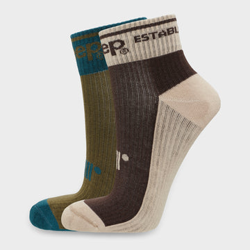 2 Pack Bush Ankle Sock
