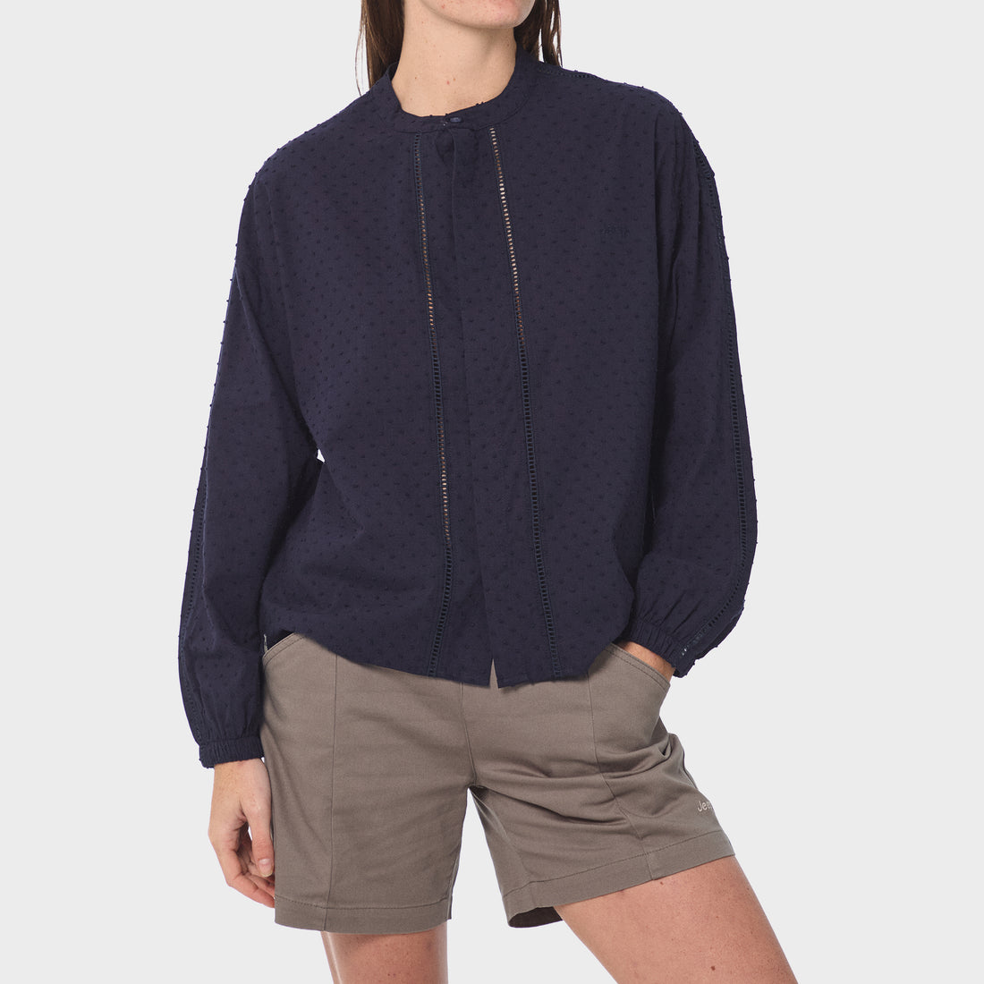 Dobby Ladder Lace Shirt