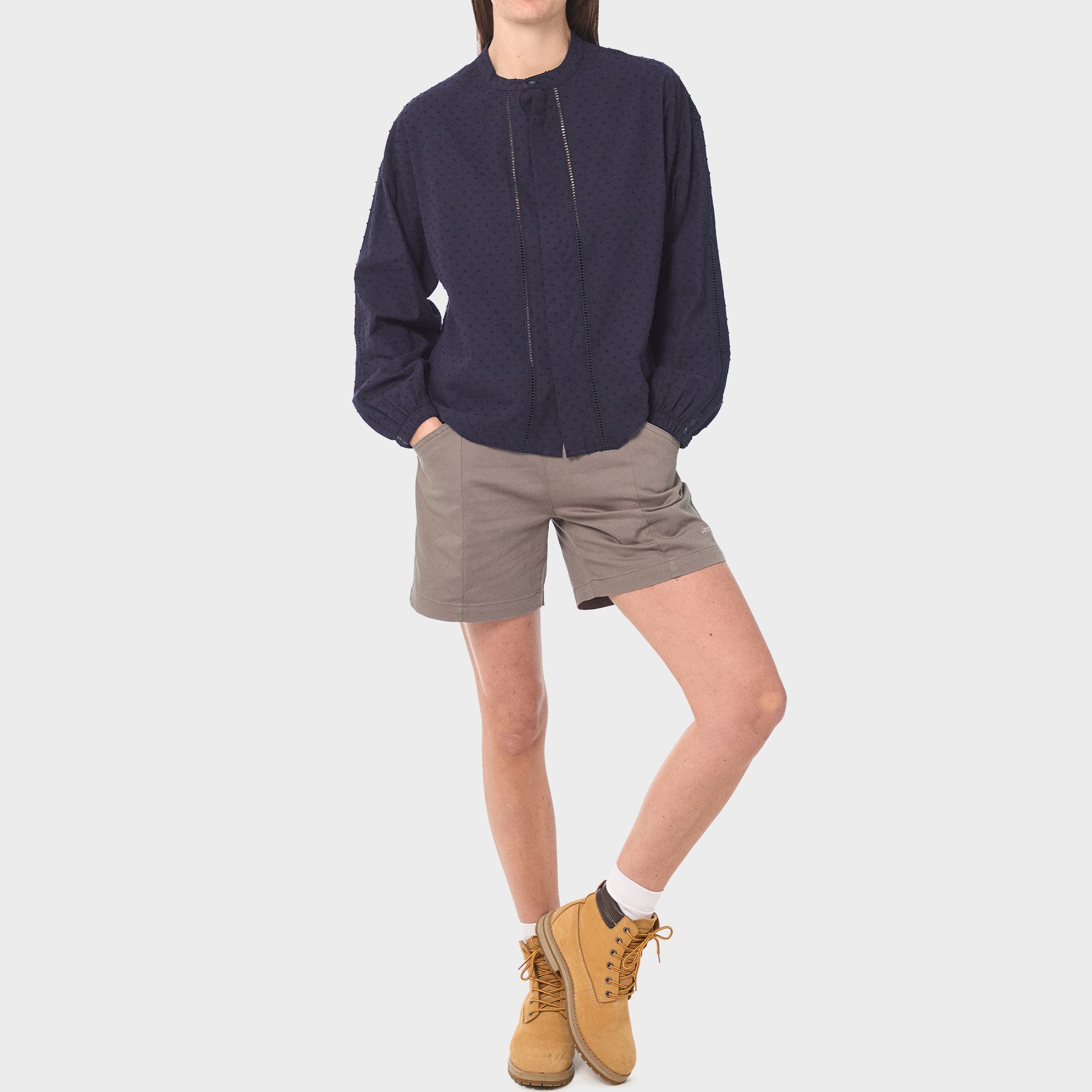 Dobby Ladder Lace Shirt (3)