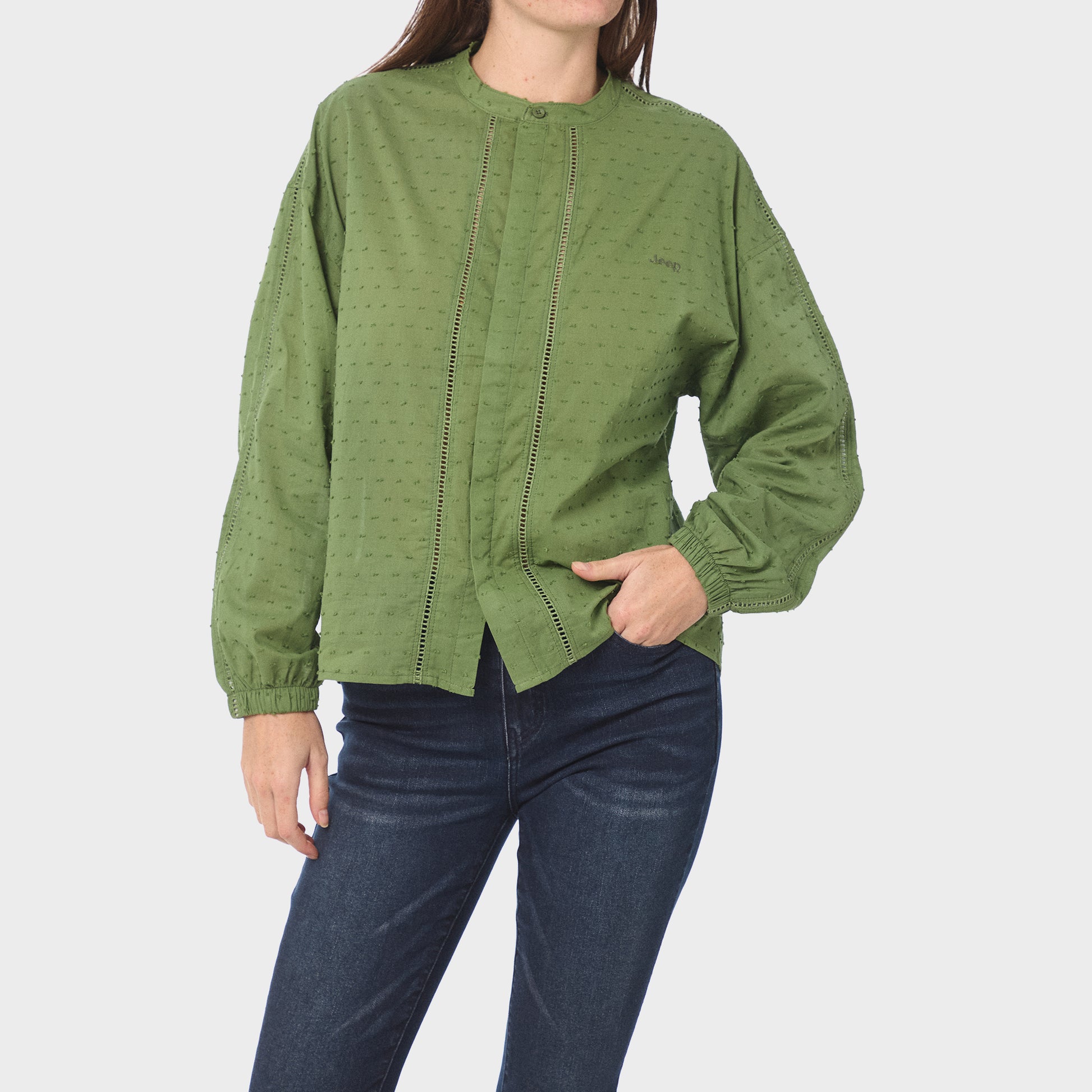 Dobby Ladder Lace Shirt