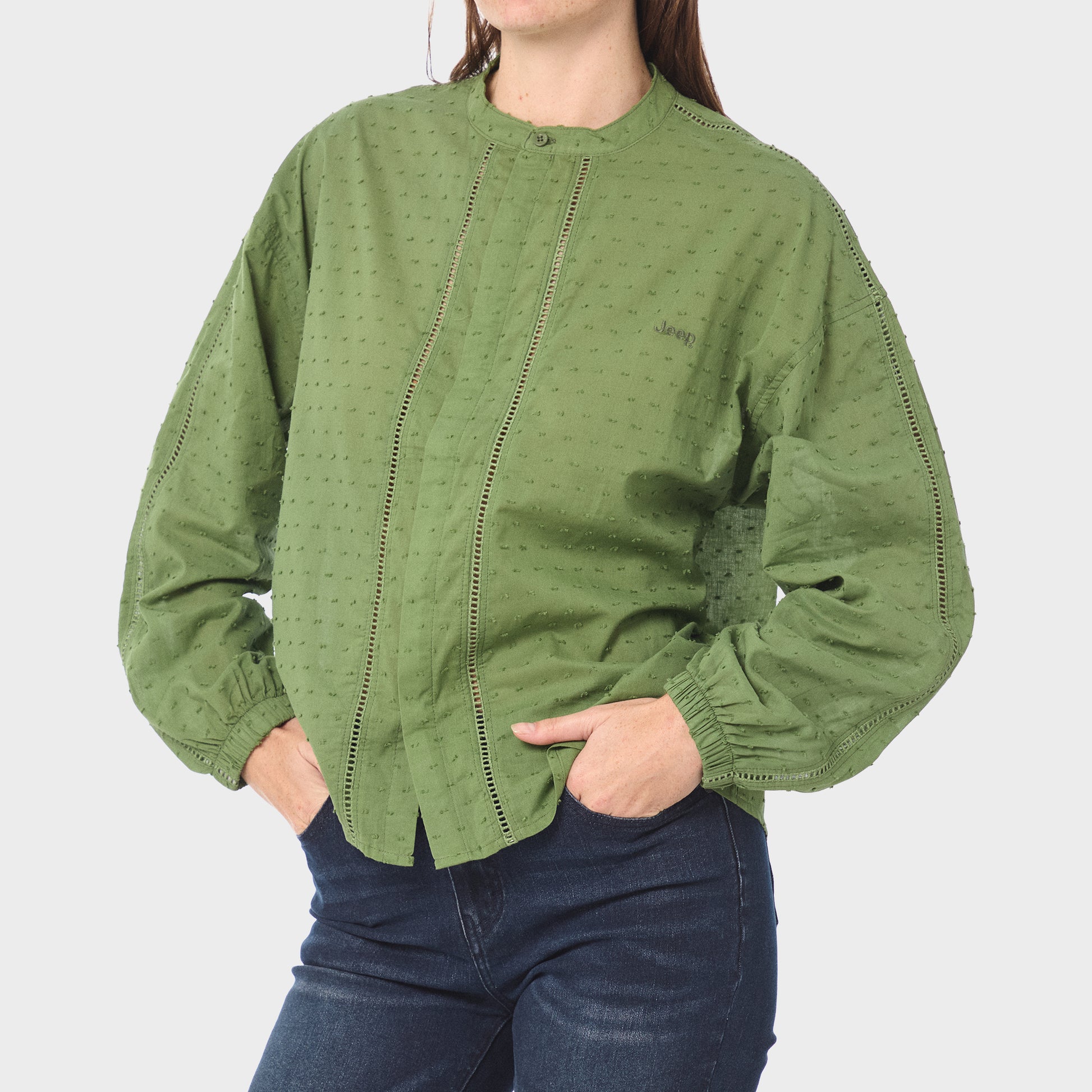 Dobby Ladder Lace Shirt (3)