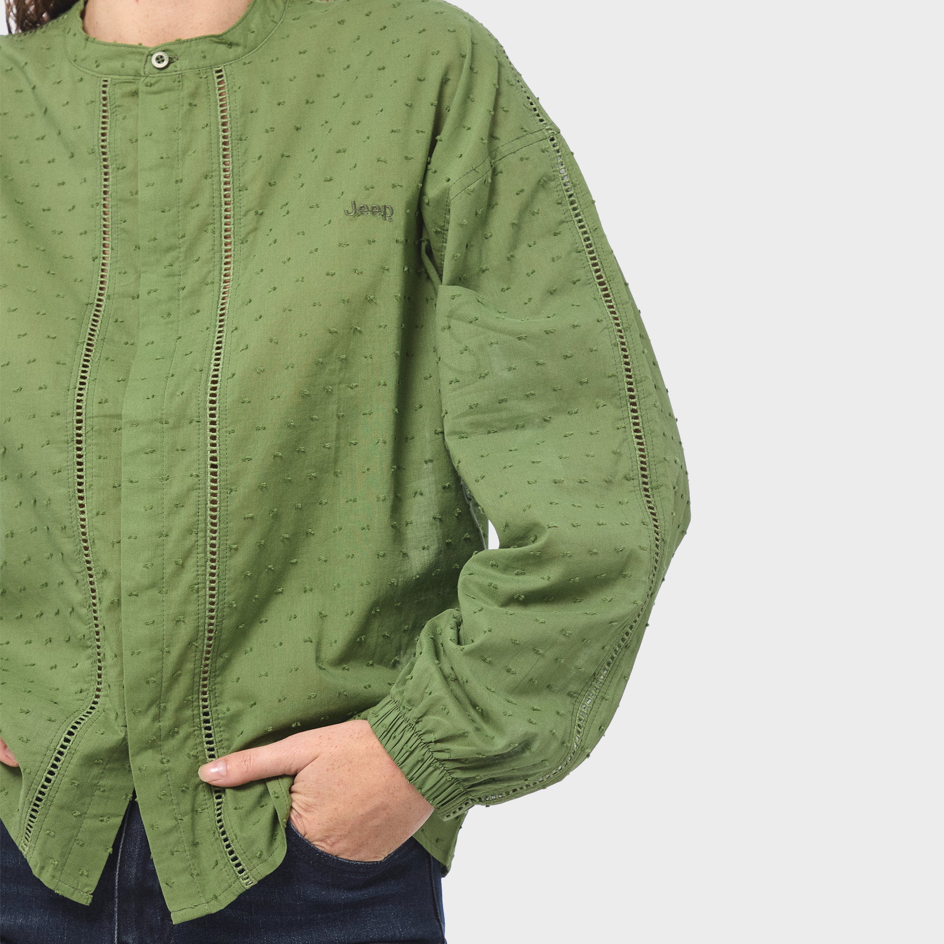 Dobby Ladder Lace Shirt (5)