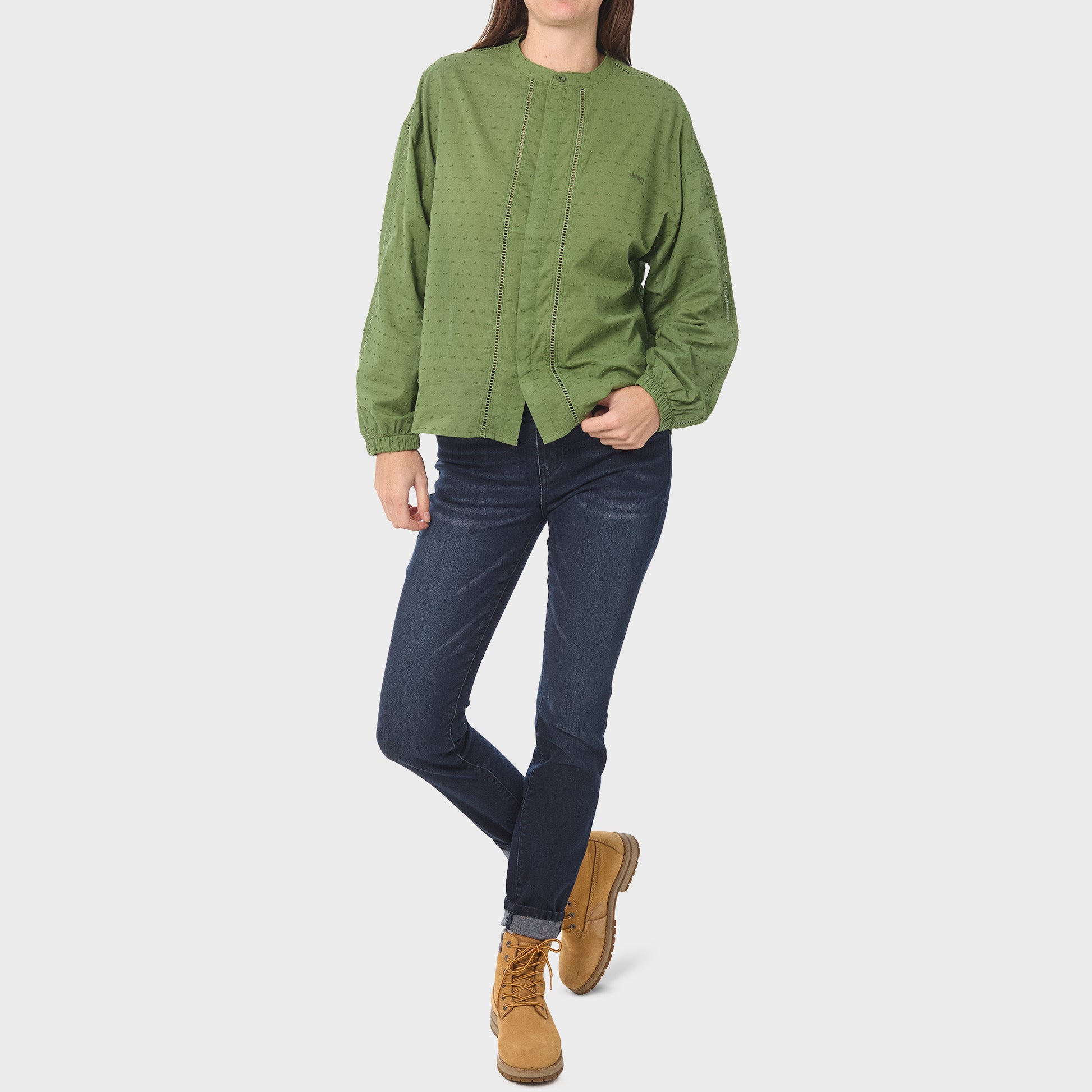 Dobby Ladder Lace Shirt (6)