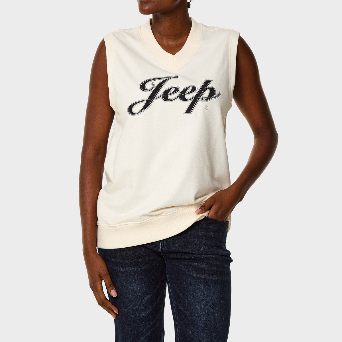 Sleeveless Sweat Pullover
