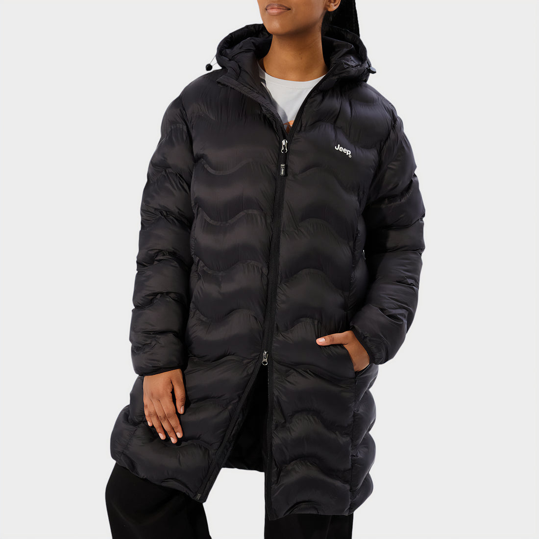 Fashion Longer Length Padded Jacket