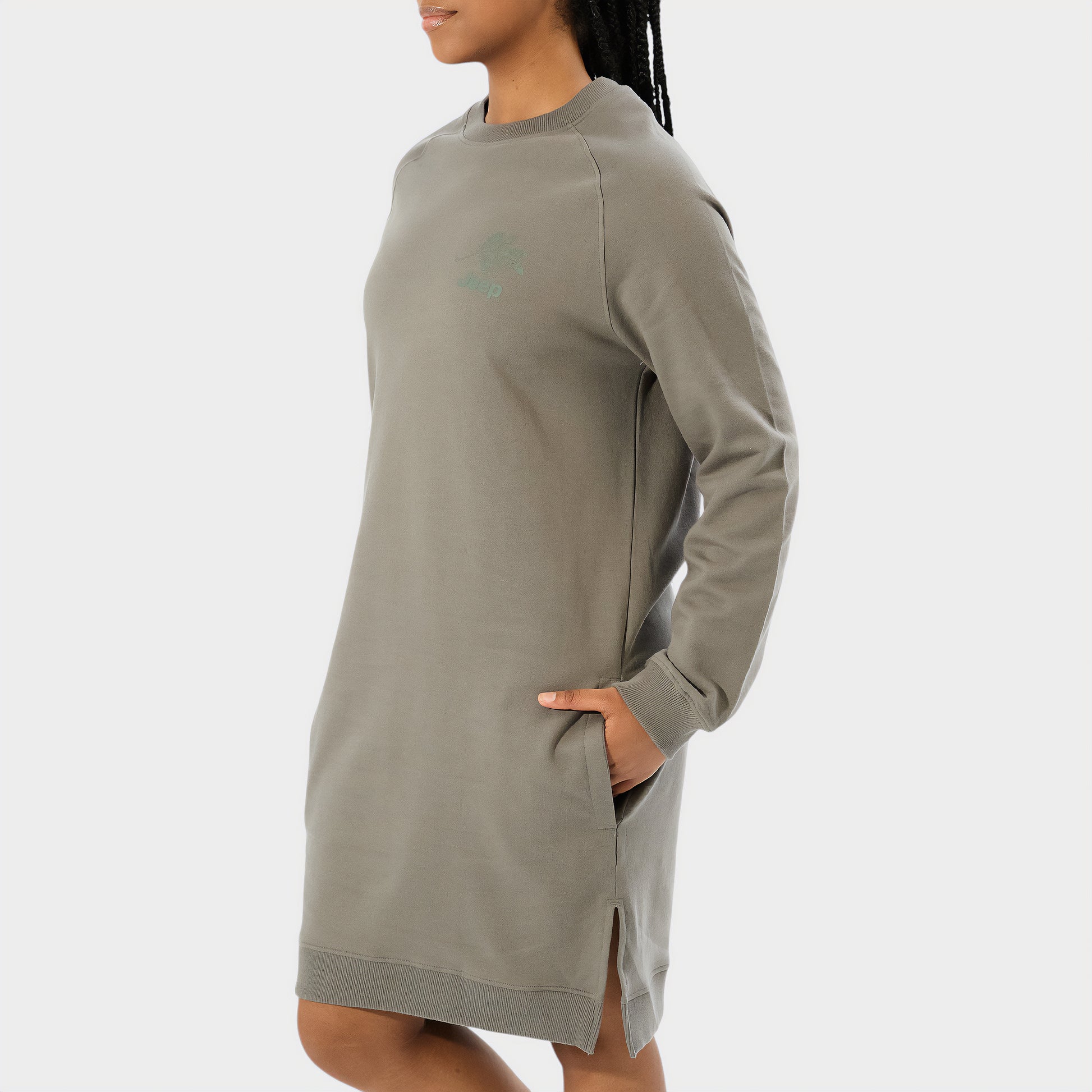 Raglan Sleeve Sweat Dress (2)