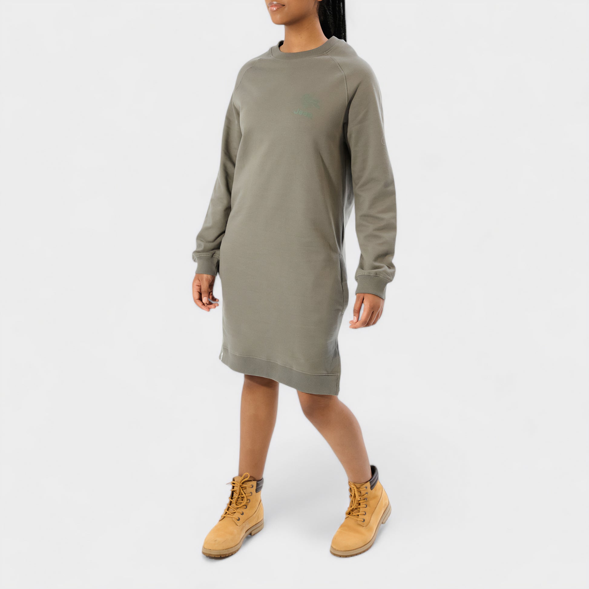 Raglan Sleeve Sweat Dress (3)