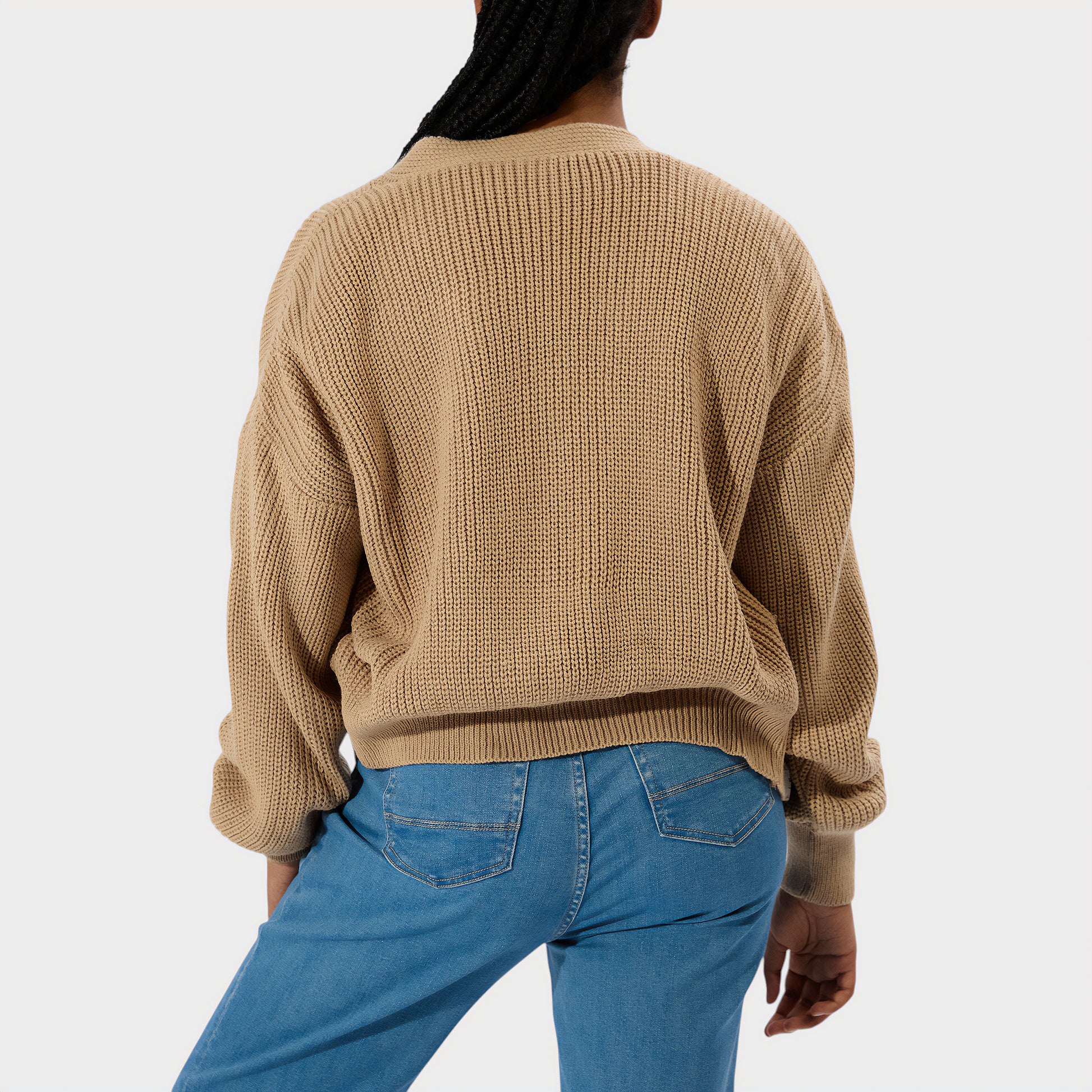 Cropped Button Through Cardigan (2)