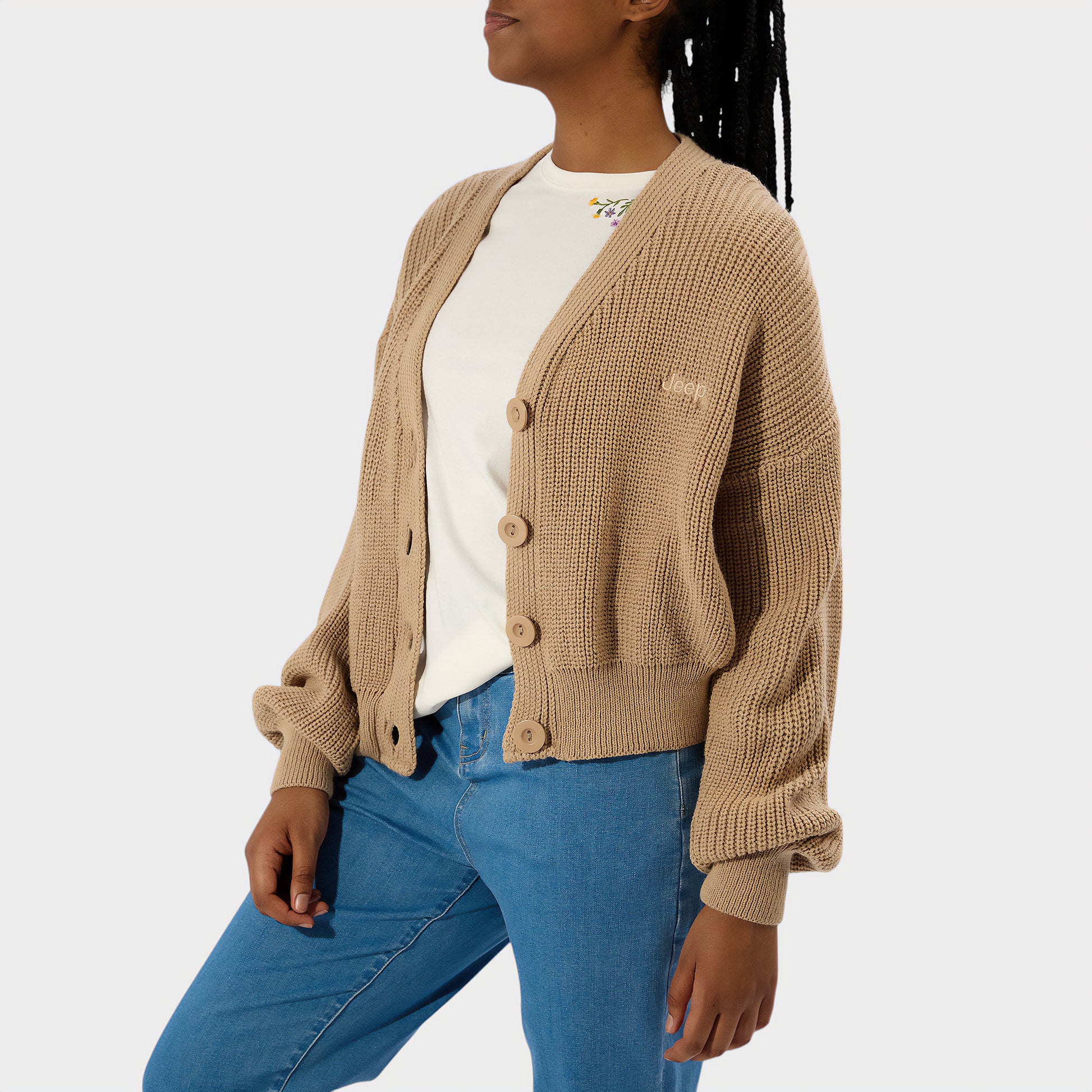 Cropped Button Through Cardigan (3)