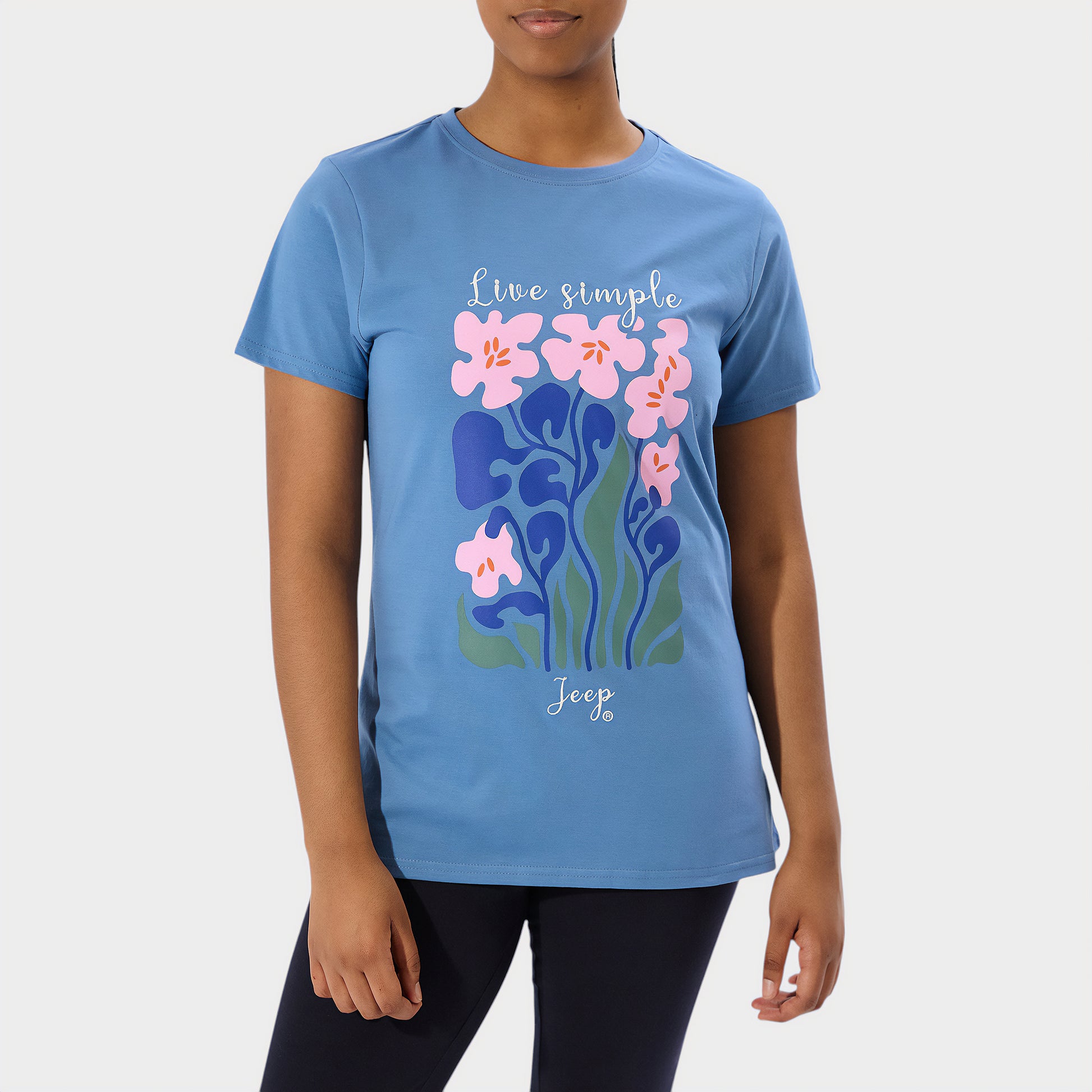 Live Simple Slogan T-Shirt