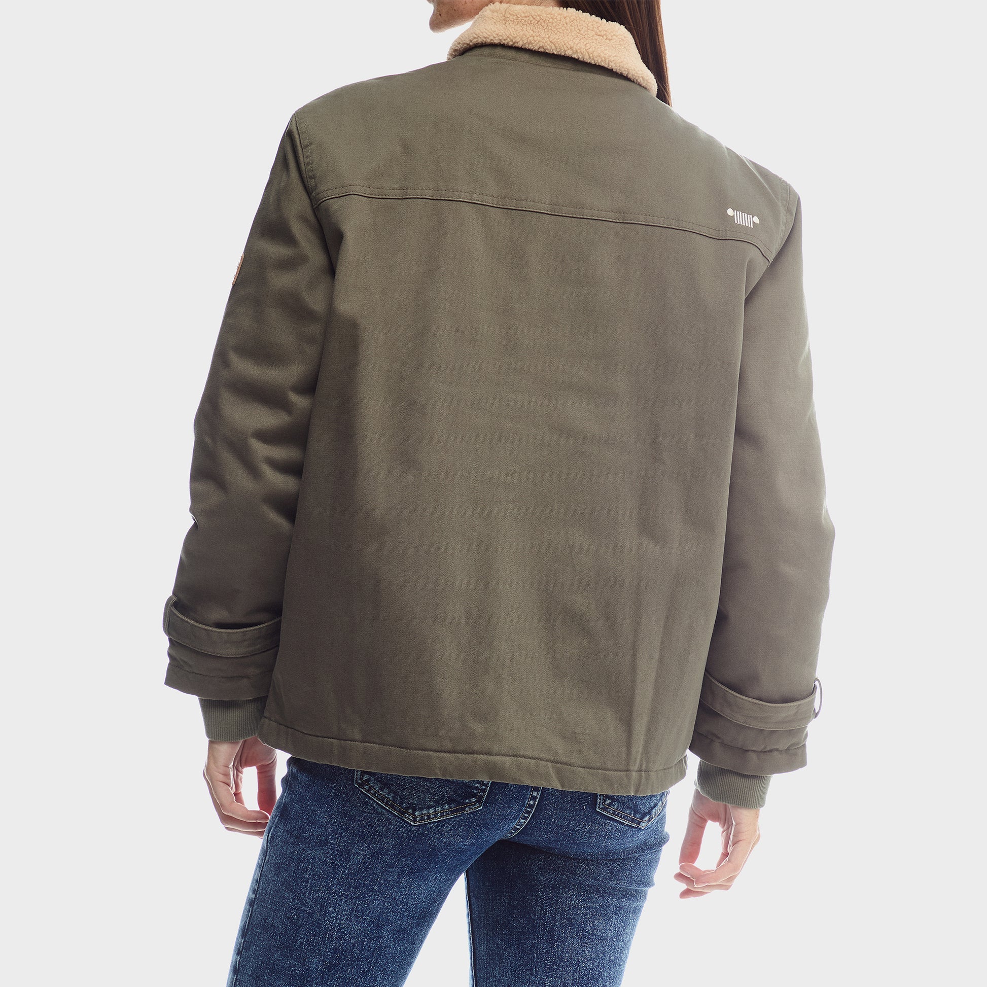 Cotton Twill With Sherpa Collar Jacket (2)