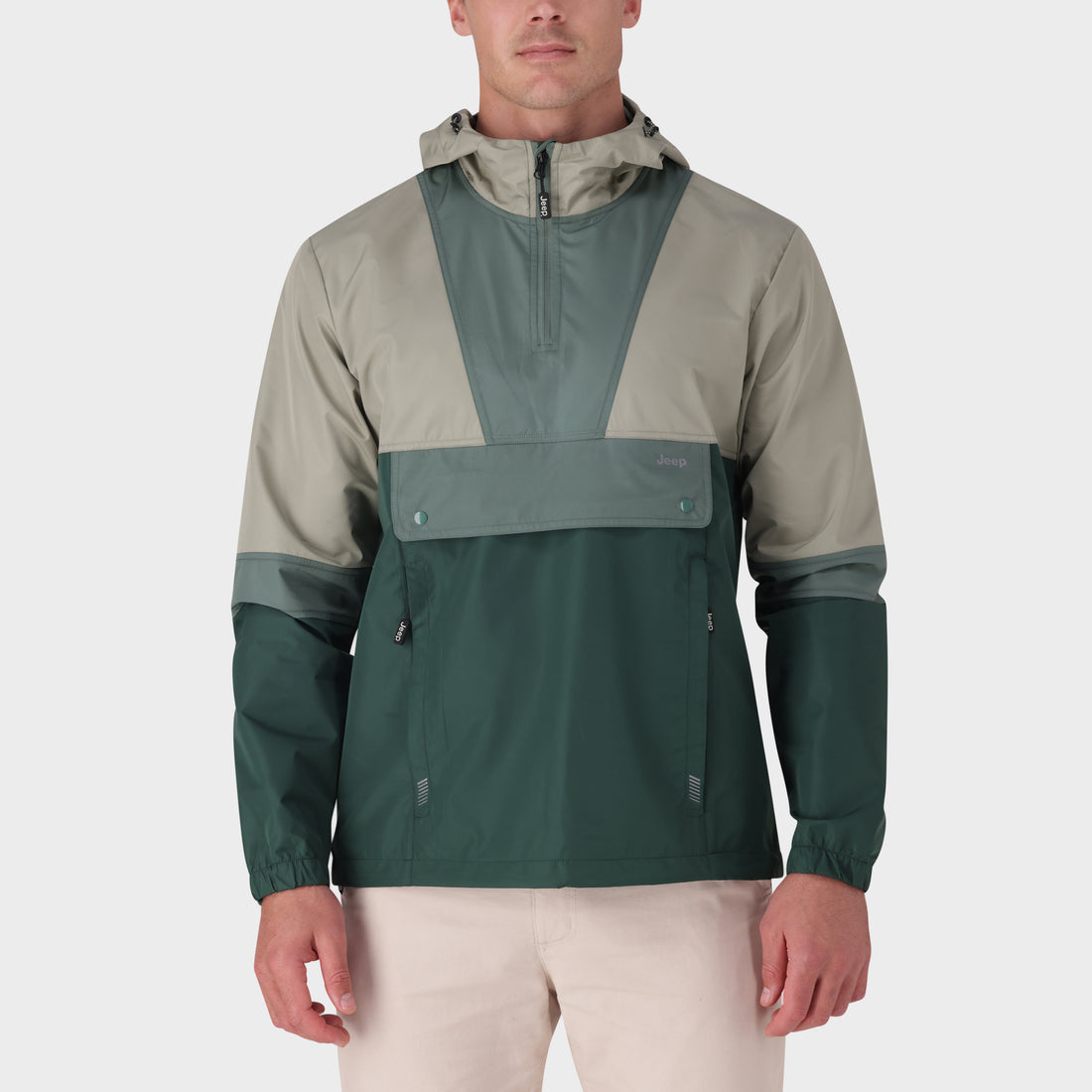 Pop Over Jacket-Green