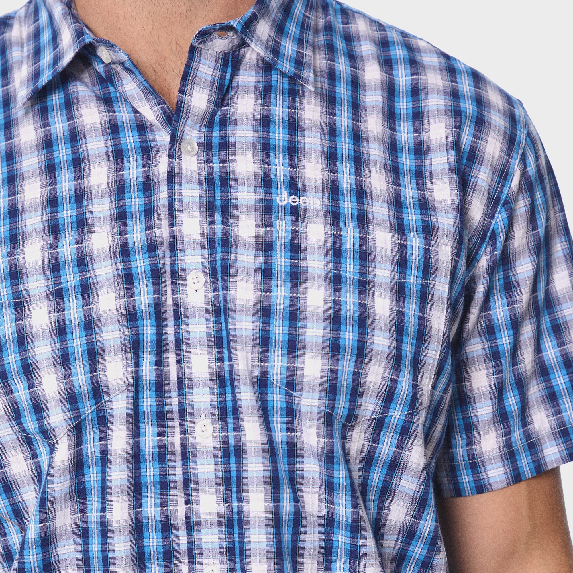 unsually｜ Studded Check Shirt Jeep Yarn Dye Check Shirt – Trappers