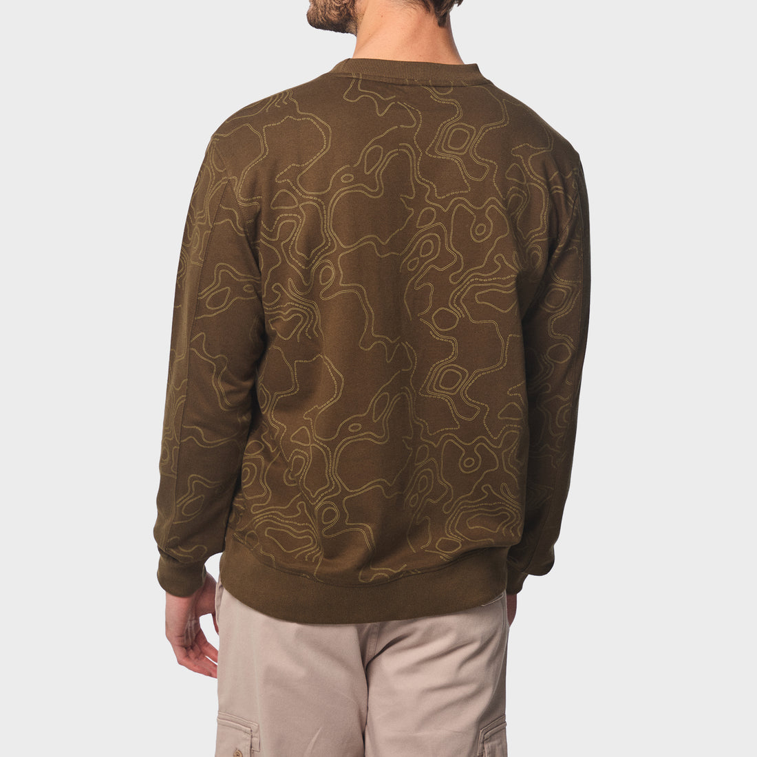 Aop Fleece Crewneck