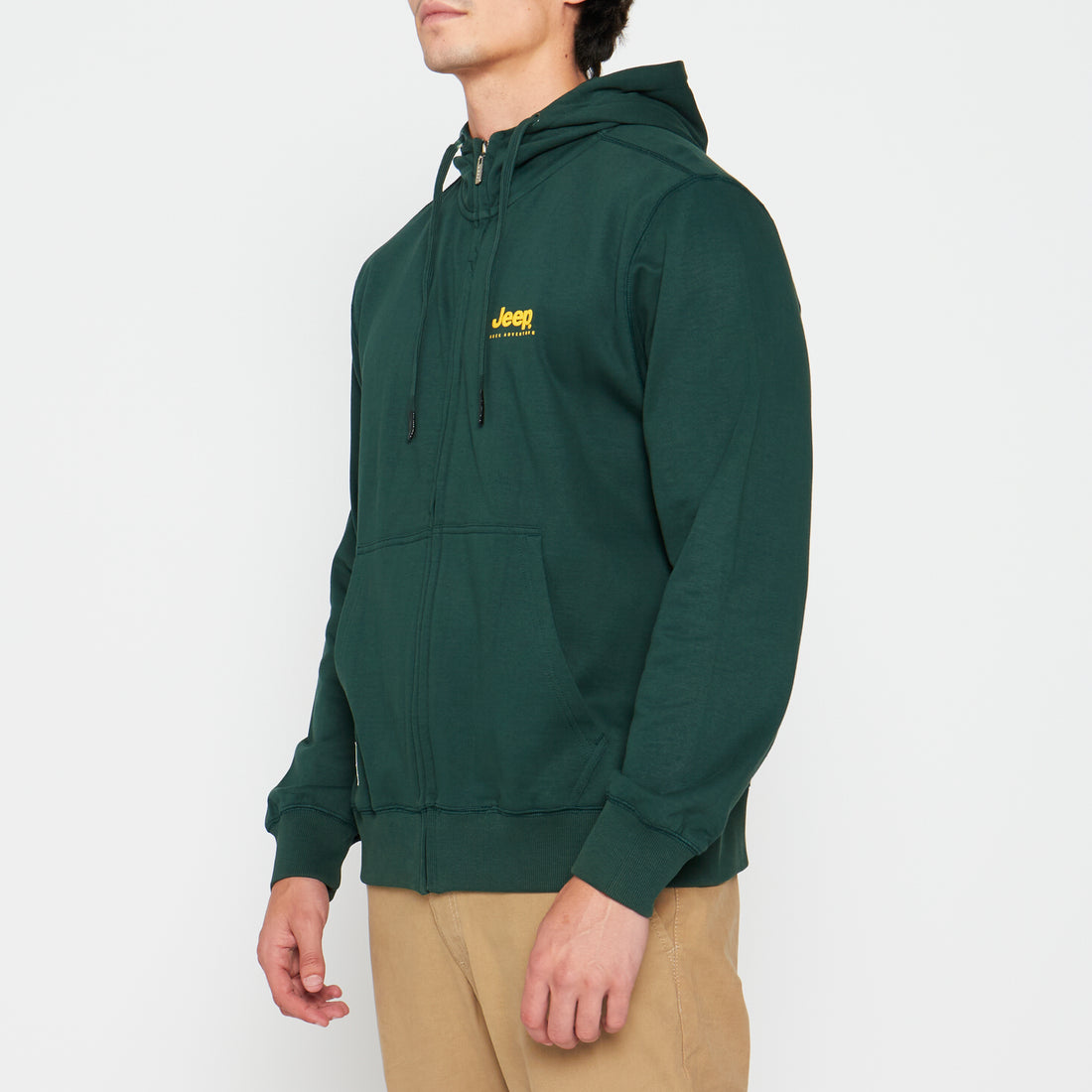 Zip Through Hooded Sweat