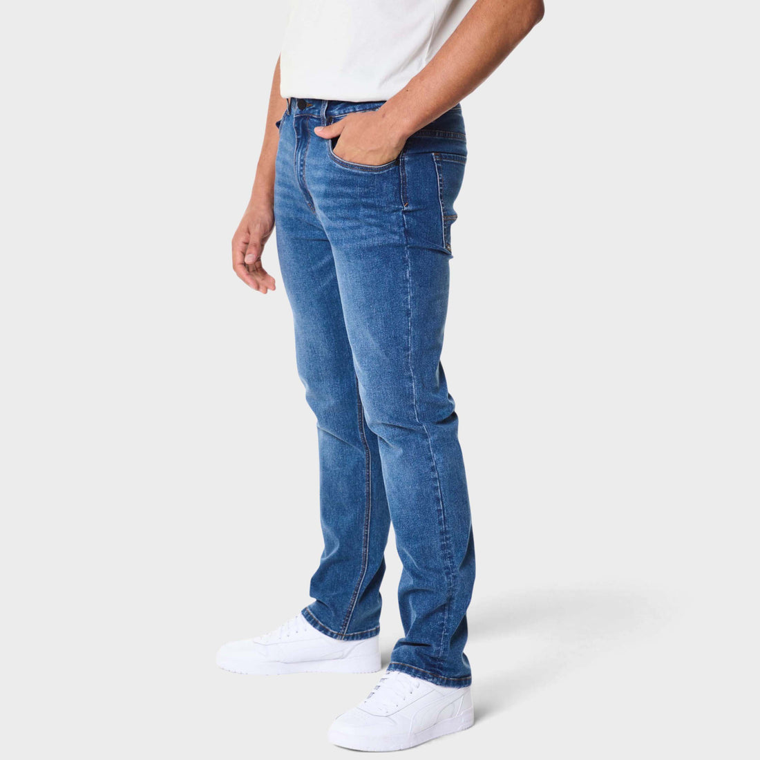 Straight Leg Denim Mid