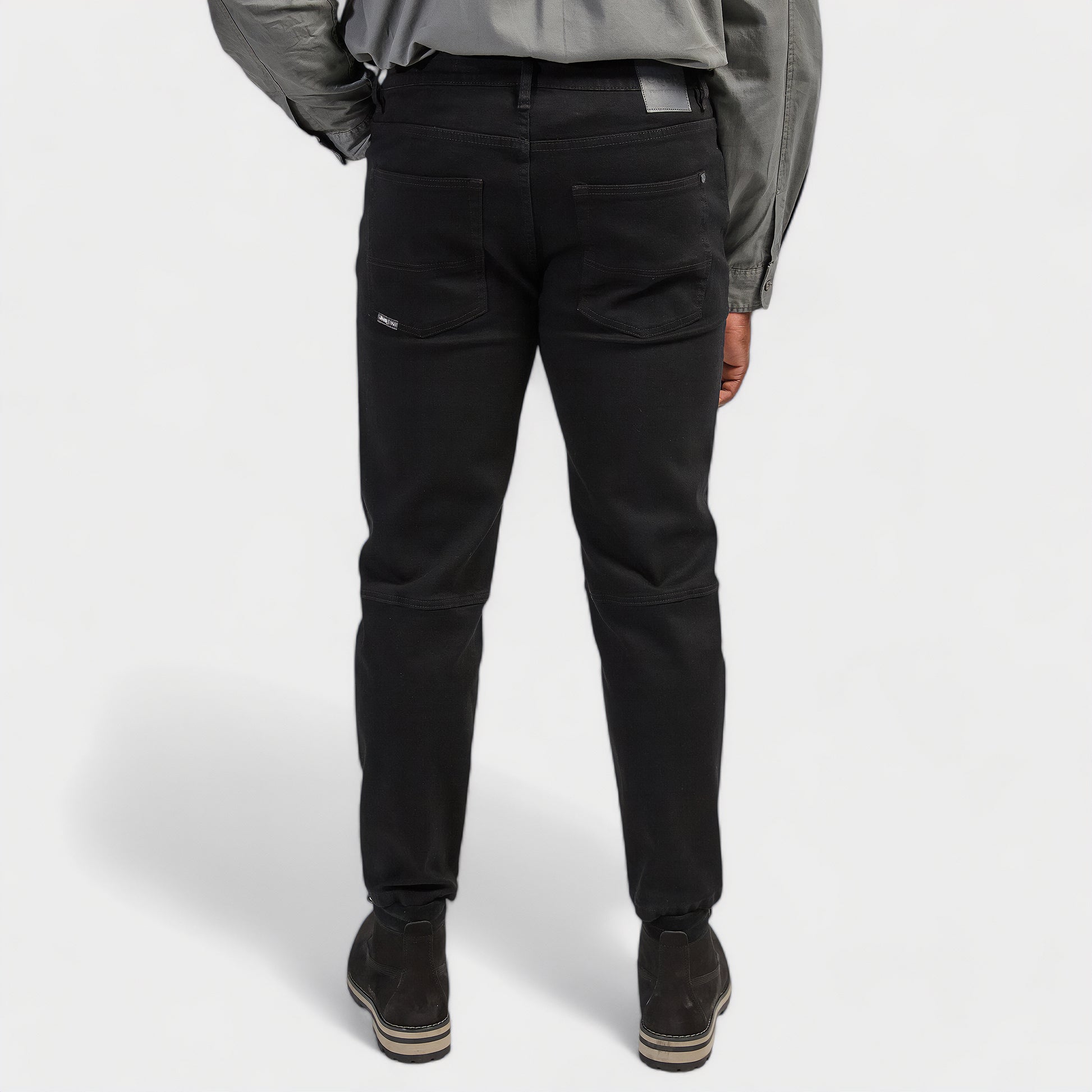 Tapered Leg Black Denim (1)