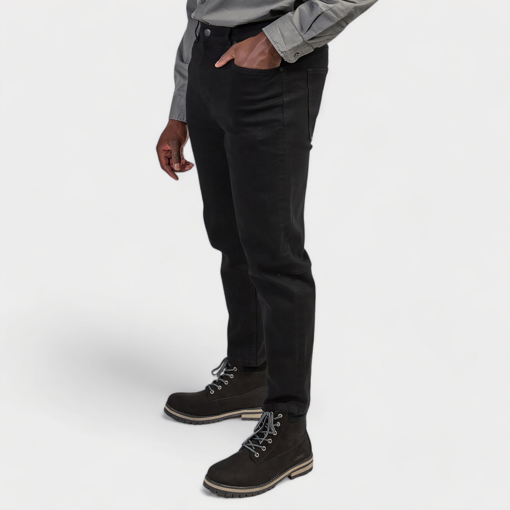 Tapered Leg Black Denim (2)