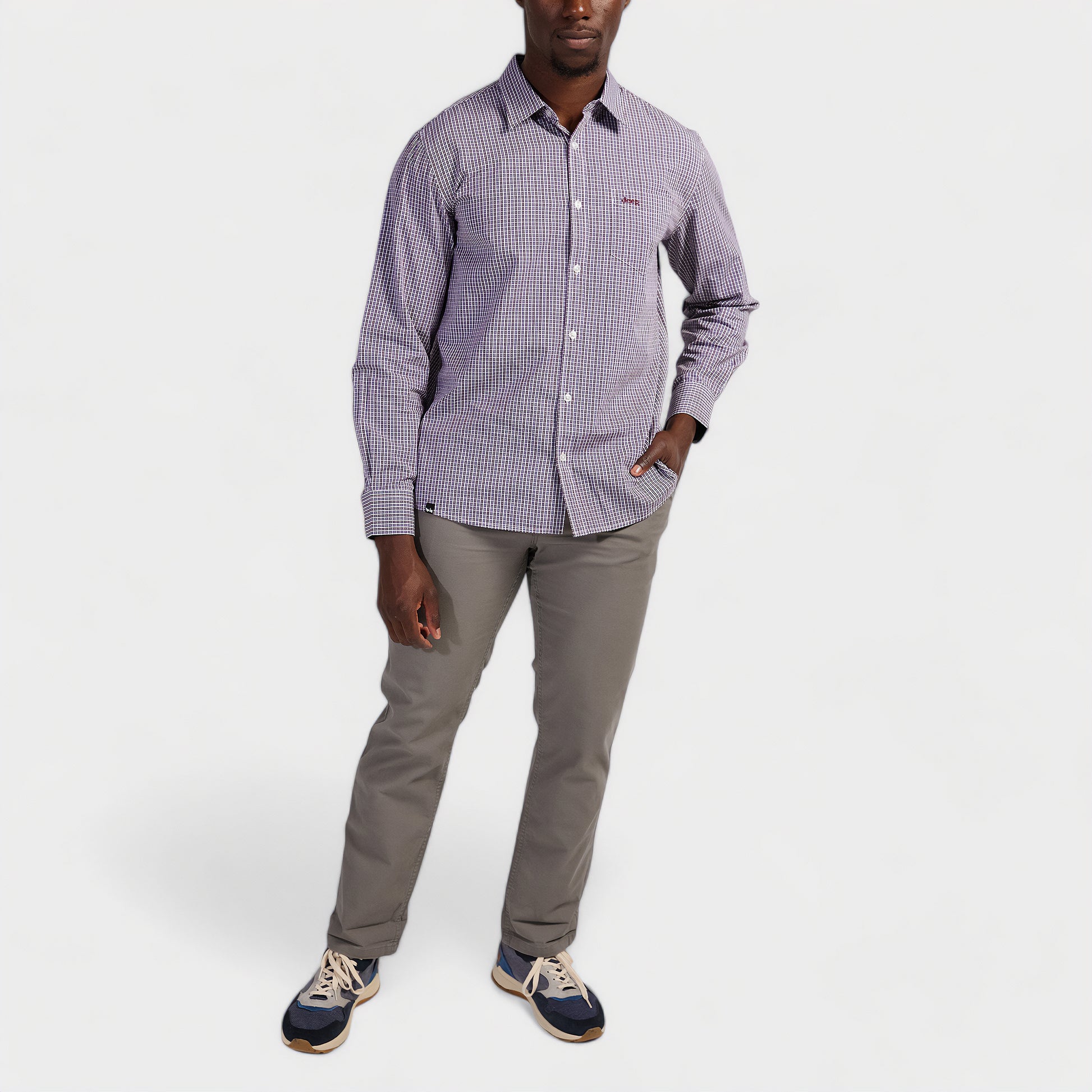 Classic Long Sleeve Check Shirt (3)