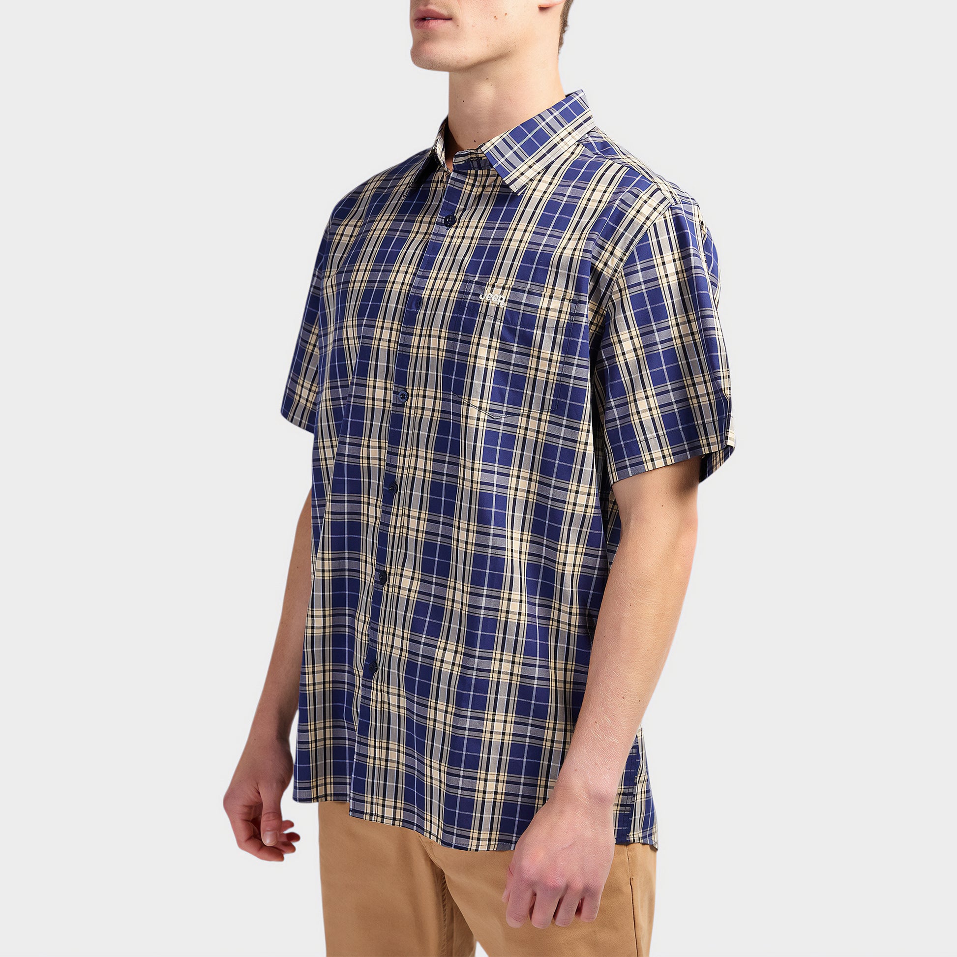 Classic Short Sleeve Check Shirt (2)