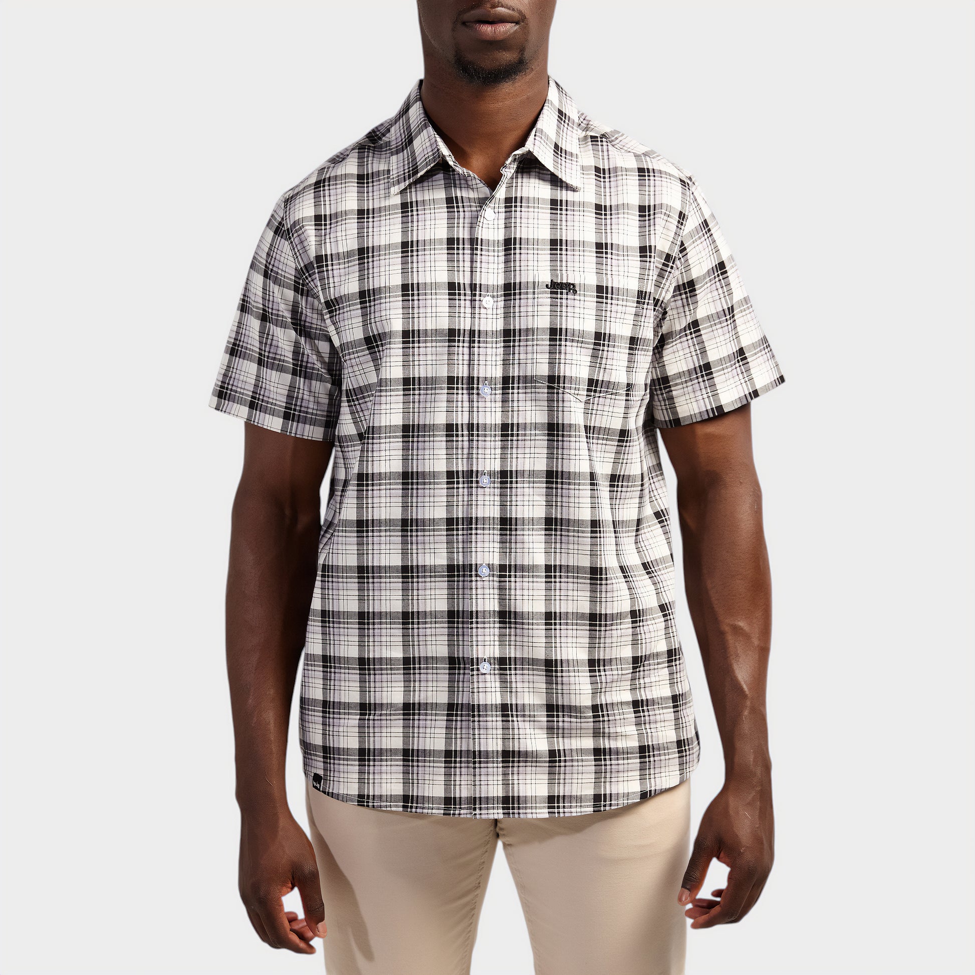 Classic Short Sleeve Check Shirt (1)
