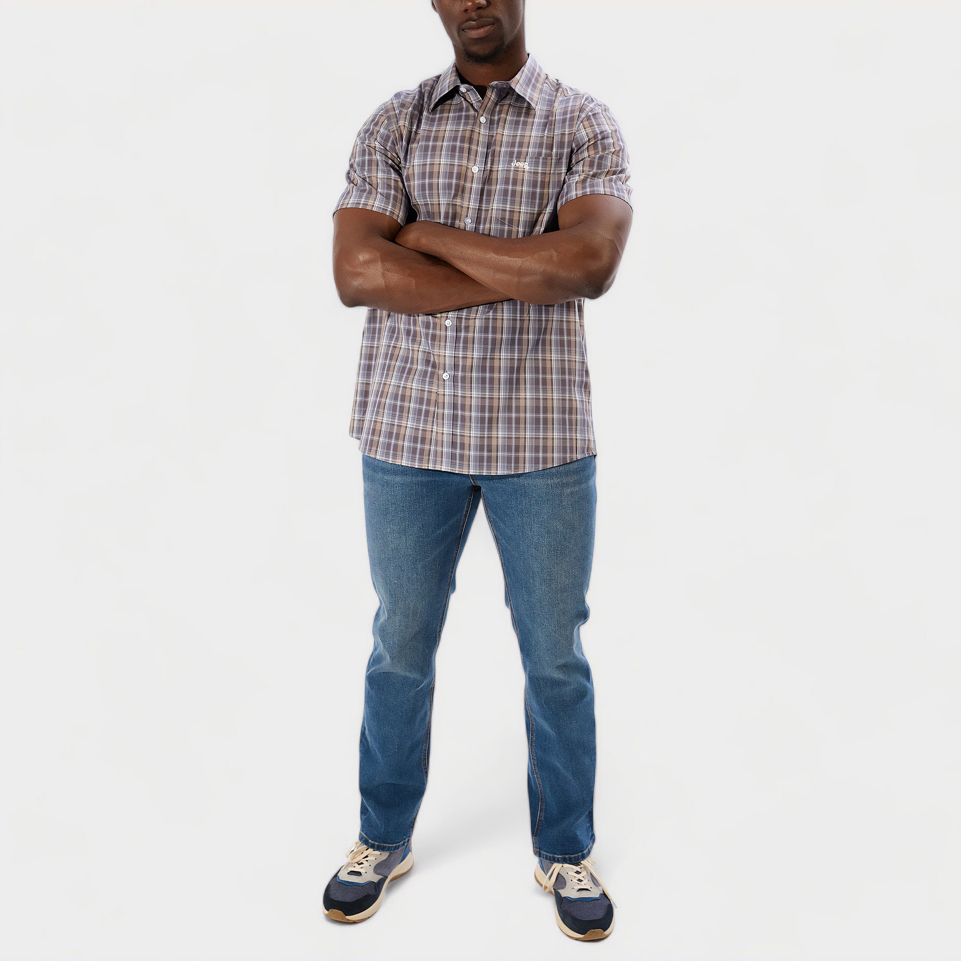 Classic Short Sleeve Check Shirt (3)