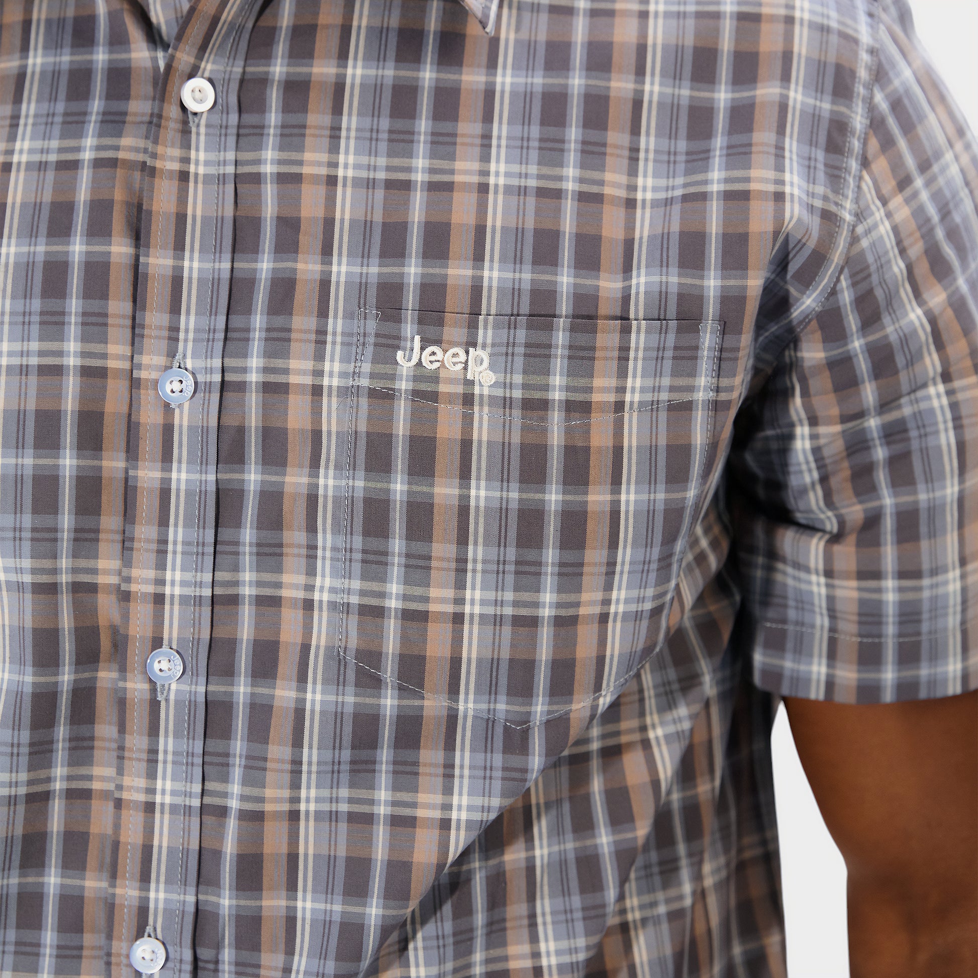 Classic Short Sleeve Check Shirt (4)