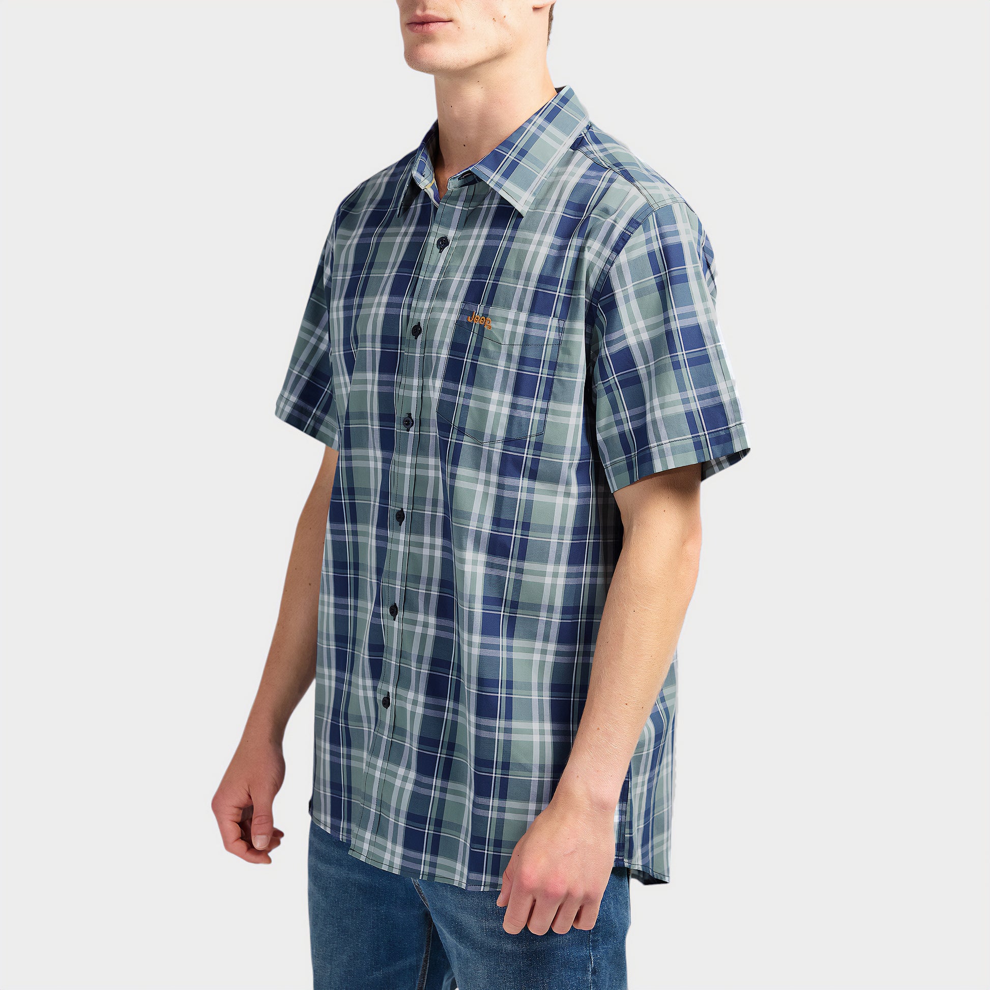 Classic Short Sleeve Check Shirt (2)