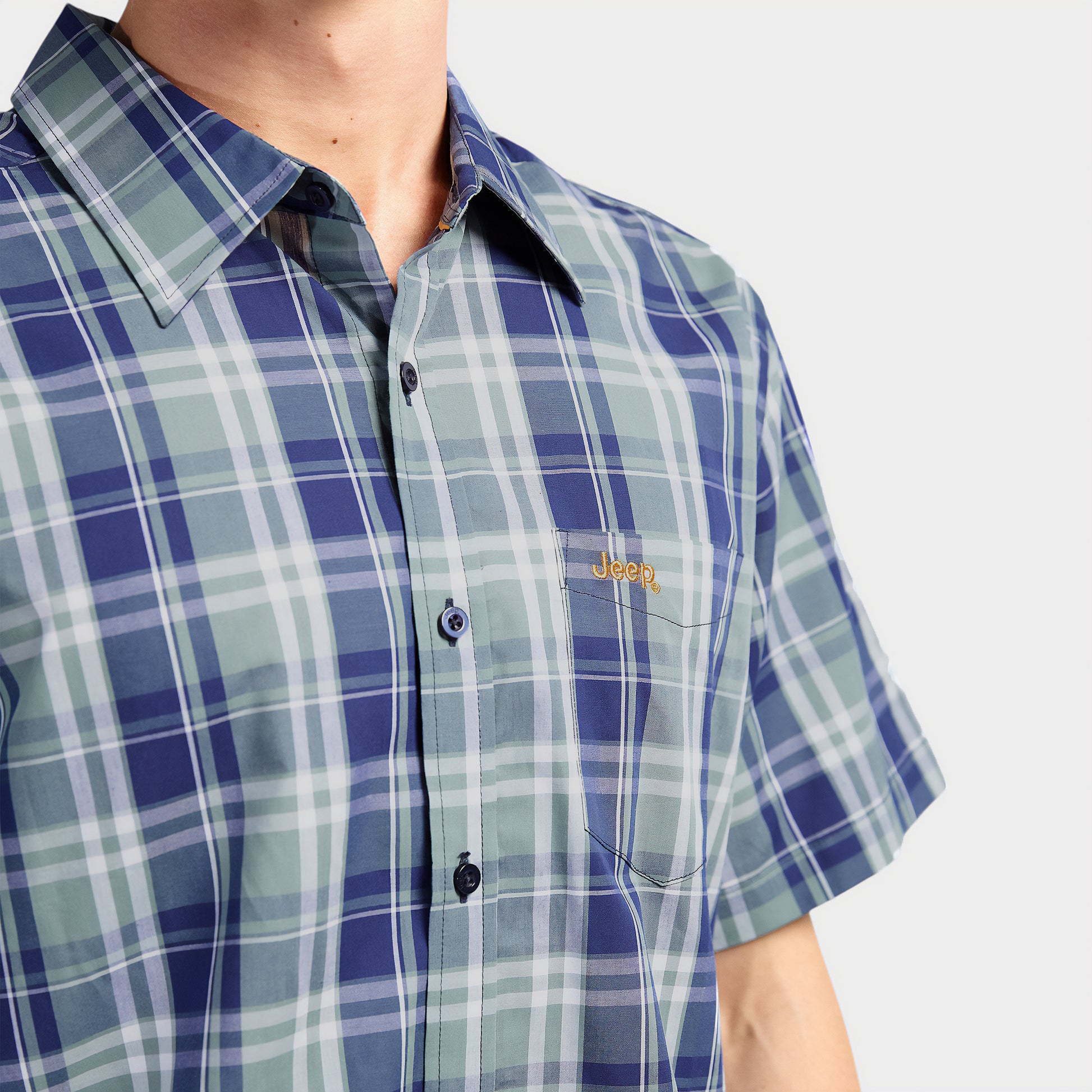 Classic Short Sleeve Check Shirt (4)