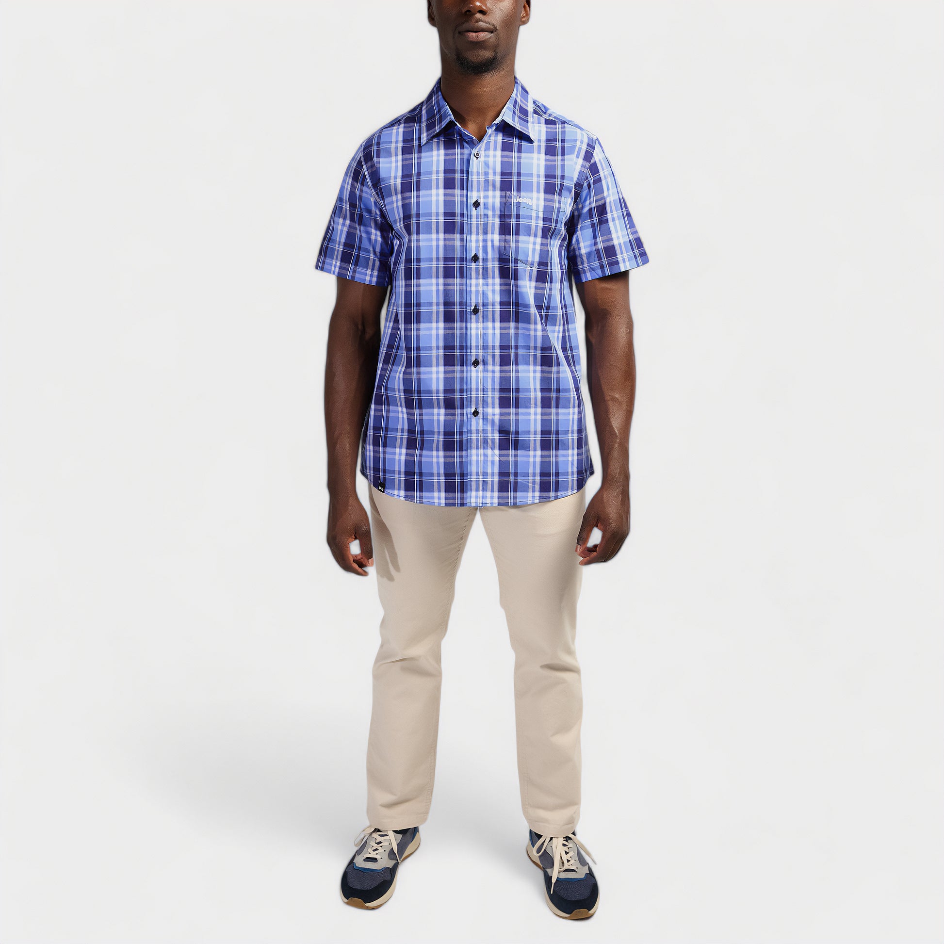 Classic Short Sleeve Check Shirt (3)
