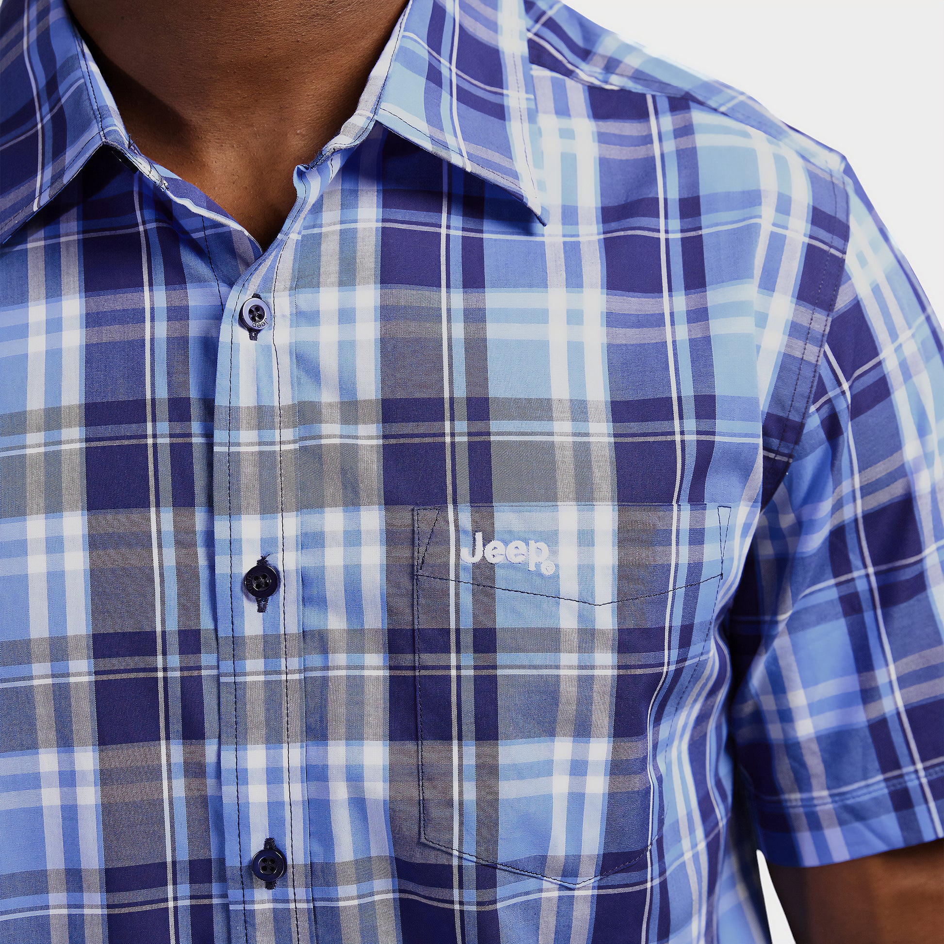 Classic Short Sleeve Check Shirt (4)
