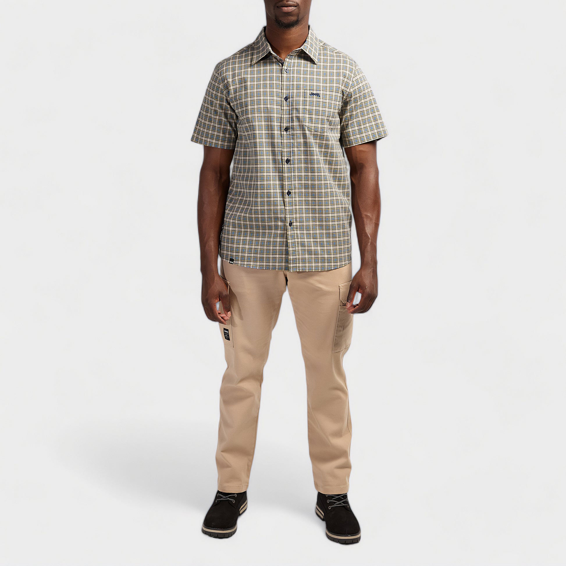 Classic Short Sleeve Check Shirt (3)