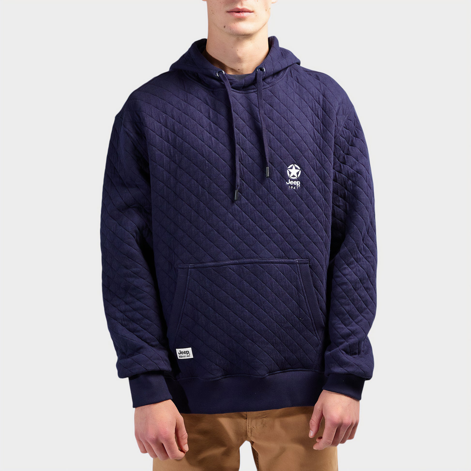 Quilted Fleece Hoody