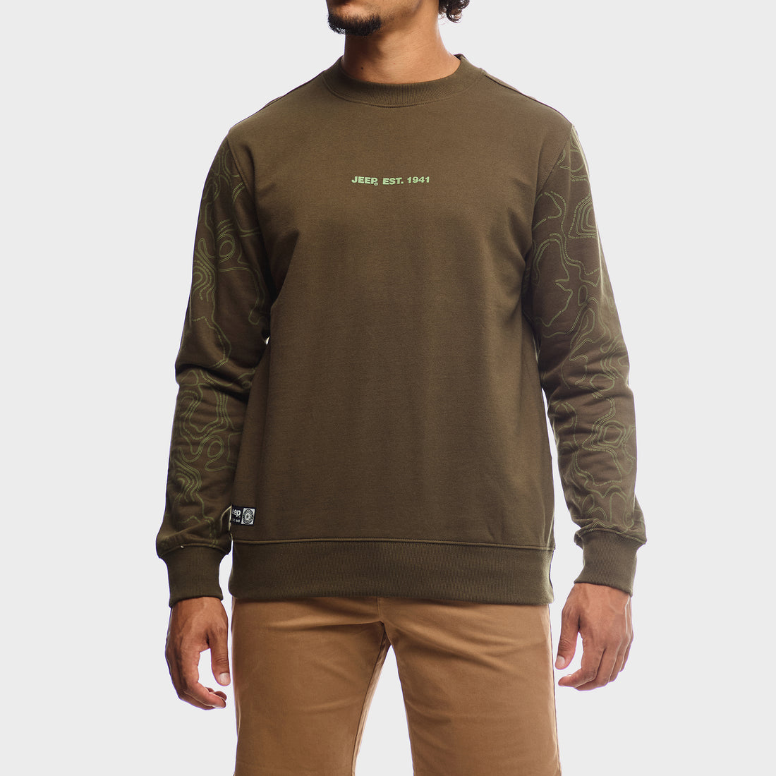 Fleece Aop Crewneck