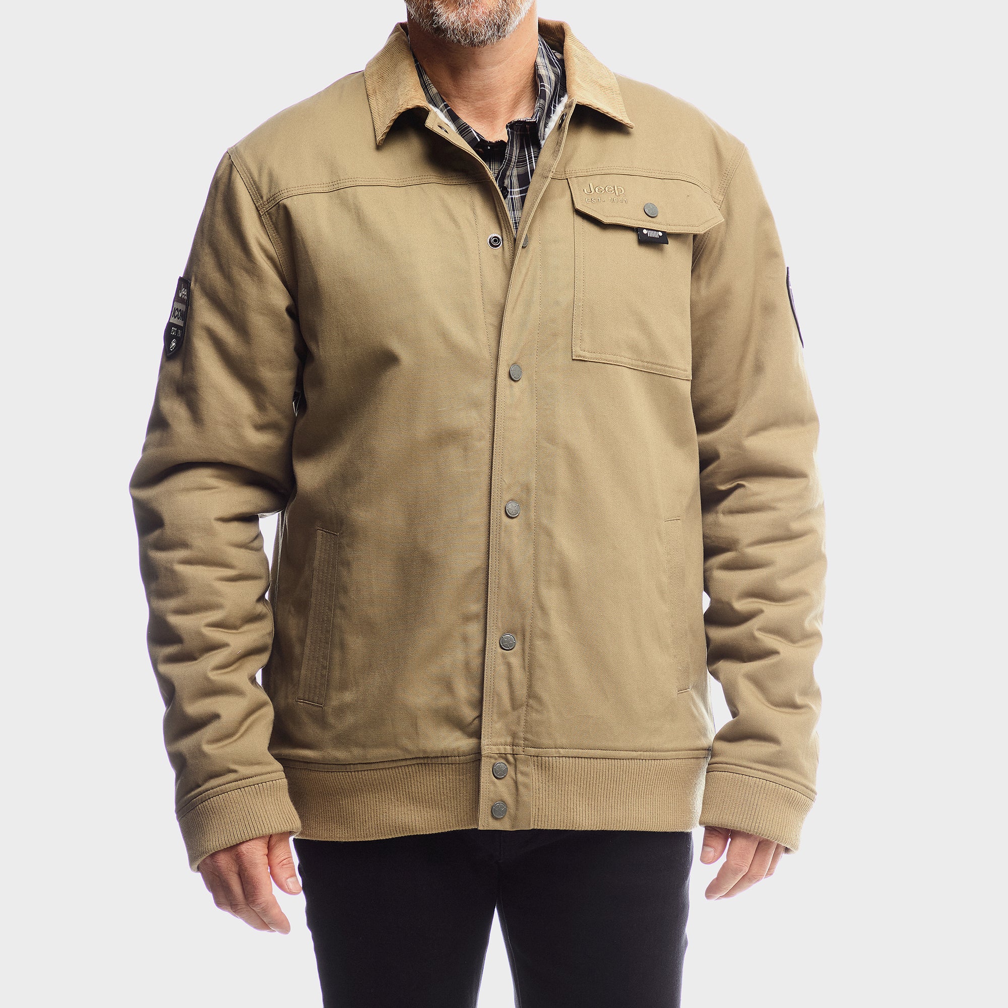ジャケット・アウター BIO WEAR ACTIVE CHECKED TRUCKER JACKET Trucker Jacket