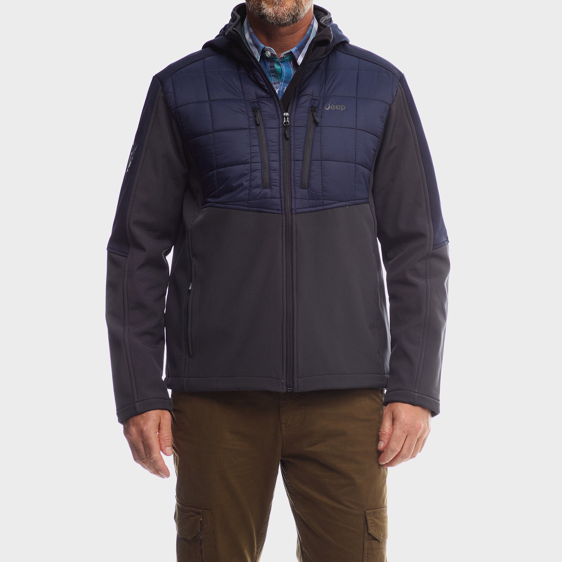 Softshell And Quilting Combination Jacket
