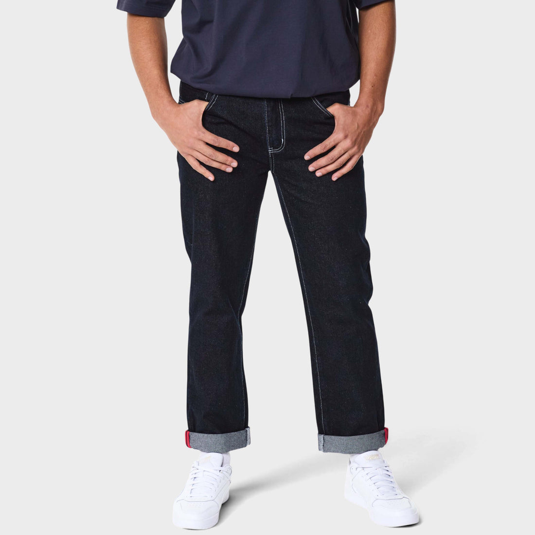 Wide Leg Worker Denim