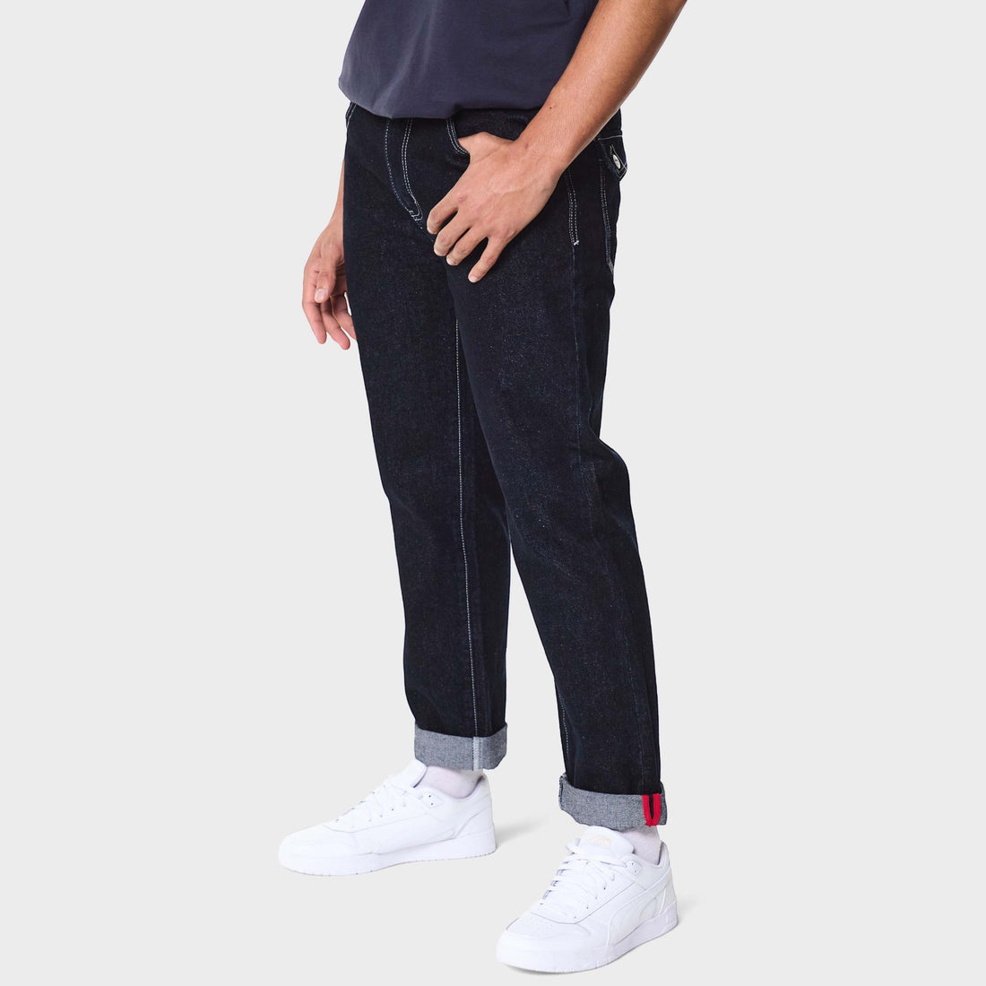 Wide Leg Worker Denim